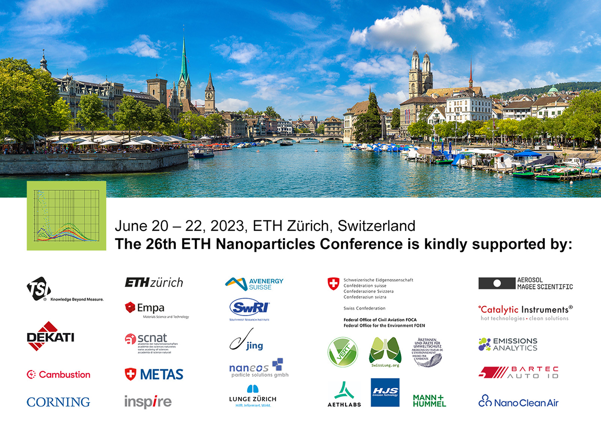 Sponsors, Supporters and Exhibitors of the ETH Nanoparticles Conference 2023: Thank You!