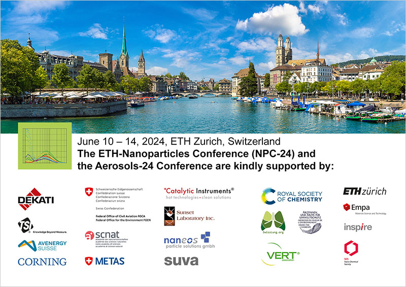 Sponsors, Supporters and Exhibitors of the ETH Nanoparticles Conference 2023: Thank You!