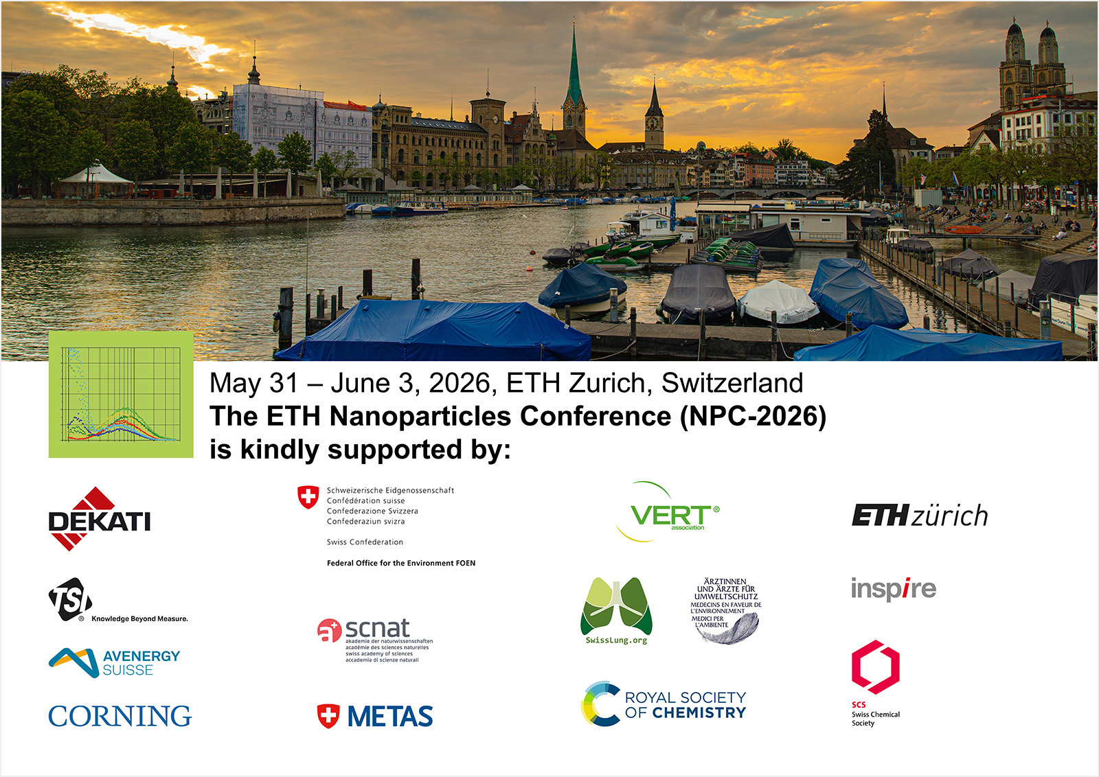 Sponsors and Supporters of the ETH Nanoparticles Conference 2026: Thank You!