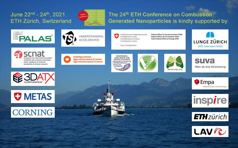 We are grateful to our Sponsors and Supporters of the ETH-Conference on Combustion Generated Nanoparticles 2021
